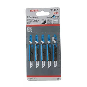 تیغ اره عمود بر اهن بوش مدل T118A بسته 5 عددی
