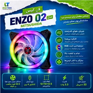 فن کیس RGB انزو مدل Enzo-002