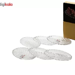 پیش دستی سانتا کادویی سفید کاوه(6) بسته 6 تایی ارسال نیمه رایگان