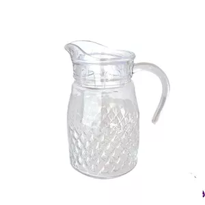 پارچ میشل درب کریستالی فله سفید کاوه(6) بسته 6 تایی ارسال نیمه رایگان