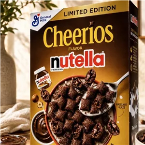 کورن فلکس Cheerios Flavor Nutella با طعم نوتلا و فندق