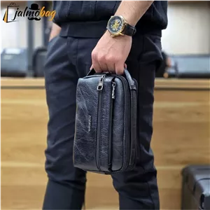 کیف دستی مردانه شوزبگ چرم سوگو خارجی ضد خش
