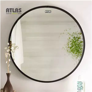 آینه گرد تمام آلومینیوم مدل ارغوان 50 50