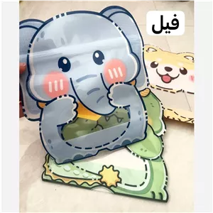 زیپ کیپ فانتزی حیوانات ابعاد 16 در 13 سانتیمتر بسته 4 عددی