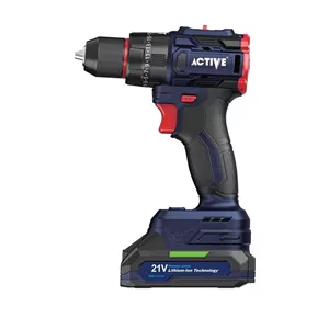 دریل شارژی چکشی براشلس 2 سرعته 500 وات اکتیو مدل AC-3221BL