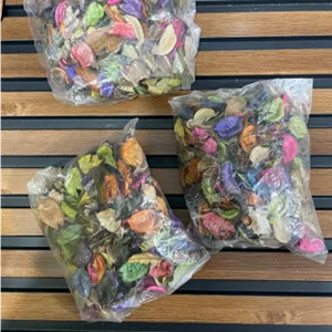 پوشال گل خشک بسته 20 گرمی رنگ رنگی (کد: 2)