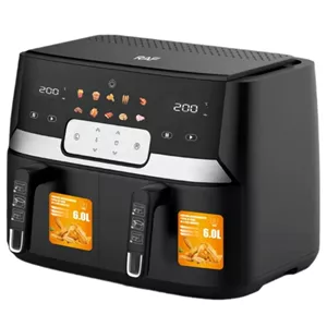 سرخ کن بدون روغن راف مدل R.5272 دوسبد ظرفیت 9 لیتر