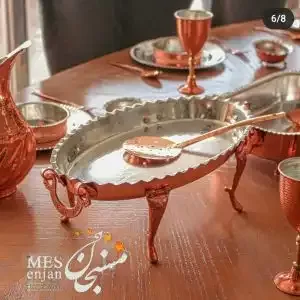 دیس بیضی پایه بلند مسی