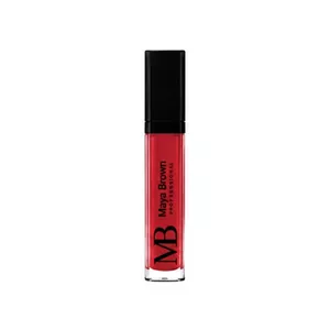 رژ لب مایع مات 24 ساعته مایا براون مدل MATTE شماره 06 رنگ قرمز گوجه ای روشن وزن 8 گرم