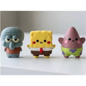 مجموعه فیگور چیبی باب اسفنجی، پاتریک و اختاپوس SpongeBob Chibi Set