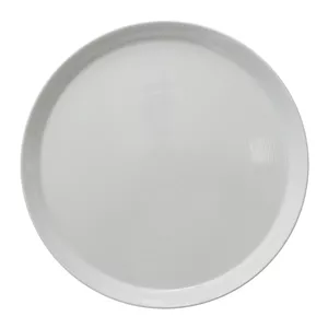 بشقاب تخت 33 چینی زرین سری فرم اس طرح سفید درجه عالی (پس کرایه)
