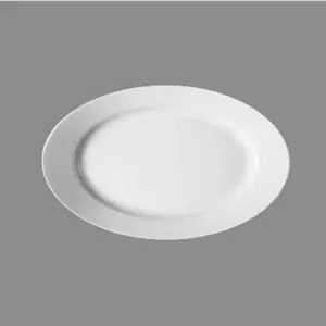 دیس بیضی 24 چینی زرین سری ایتالیا اف طرح سفید درجه عالی (6 عدد) (پس کرایه)