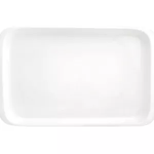 دیس مستطیل 29 چینی زرین سری هماکلاس طرح سفید درجه عالی (پس کرایه)