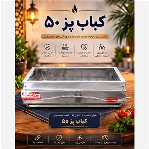 کبابپز نوین صنعت 9 شعله استیل درجه یک(پس کرایه)