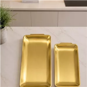 دیس طلایی استیل (2سایز)