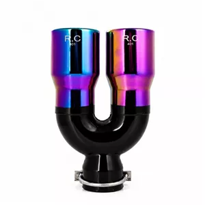 سر اگزوز دولول خودرو مدل JS کد 401 طرح RC نیمه هفت رنگ وزارت اسپرتKP