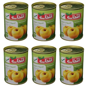 کمپوت سیب انتخاب - 380 گرم بسته 6 عددی