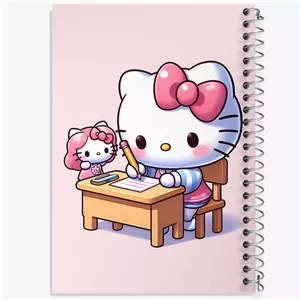دفتر مشق 50 برگ خندالو طرح هلو کیتی (Hello Kitty) کد F7195