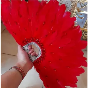 بادبزن پر طبیعی حنابندان 1عددی