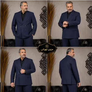کت تک مردانه مجلسی سورمه ای سایز بزرگ 46،48