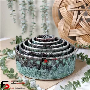 کاسه ماگ 6 تایی سرامیکی شره ای 