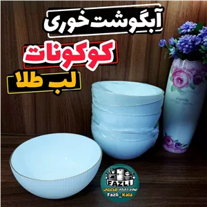 کاسه آبگوشت کوکونات لب طلا کاسه آبگوشت خوری آرکوپال گلدن اوپال کاسه آبگوشت خوری کوکونات گلدن اوپال کاسه اوپال آبگوشتخوری