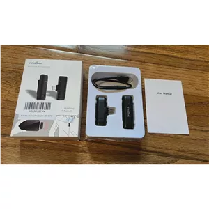 میکروفون یقه ای بی سیم USB-C مناسب ضبط صدا، تولید محتوا، مصاحبه و ولاگ