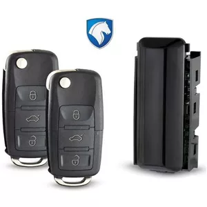 قفل مرکزی و ریموت خودرو نصیر مدل P-950مناسب برای سمند بسته 3 عددی