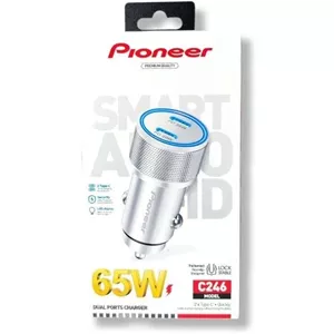 شارژر فندکی پایونیر مدل PIONEER C246 65W