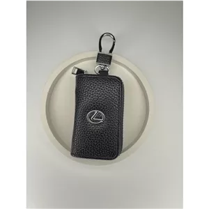 کاور ریموت کتابی زیپی وارداتی خودرو لکسوس LEXUS جنس چرمی رنگ مشکی