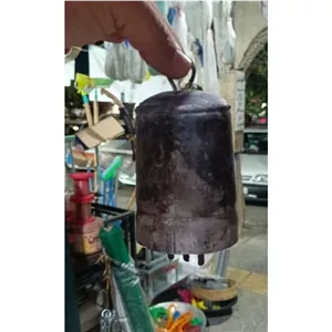 زنگوله گوسفندی مدل استوانه ای فلزی 3 زبانه جنس اعلا 9 سانتیمتر