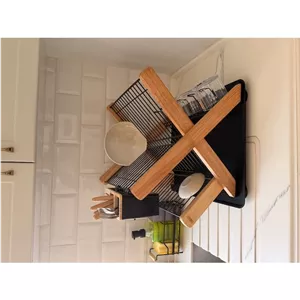 آبچکان کنار سینک تاشو مشکی چوب اطلس