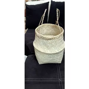گلدون خمره ای حصیری 