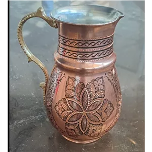پارچ مسی الماس تراش 