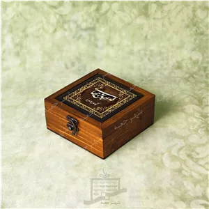 جعبه زعفران چوبی ( طرح M38 2 12 ) – لوکس و کادویی ( خالی – مناسب صادرات )
