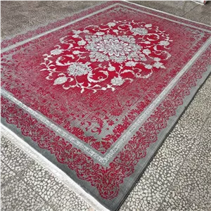 فرش ماشینی 12متری 400شانه BCF شکوفه فیلی