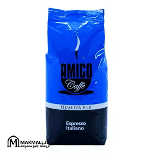 قهوه آمیکو کوالیتا بلوAmico Coffee Qualita Blu Espresso Italiano 1kg