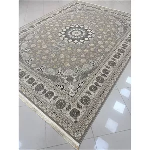 فرش ماشینی کاشان،1200شانه آکریلیک،تراکم 3600،ماهان موکایی،کف ساده،12 متری