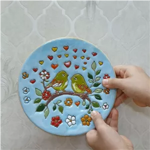 تابلوی پرنده میناکاری 