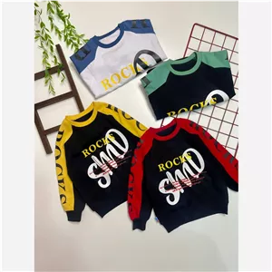 بلوز دورس بچگانه طرح ROCKS سایز 3 تا 14 سال