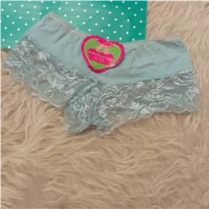 شورت جنیفری دانتل نخ آبی آسمونی 