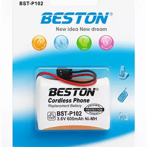 باتری تلفن بیسیم بستون مدل BST-P102 نیکل متال هیدرید 3.6 ولت 600mAh مدل 1