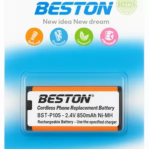 باتری تلفن بیسیم بستون مدل BST-P105 ظرفیت 850 میلیآمپر ساعت مدل 1