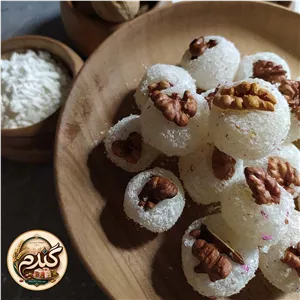 باسلوق گلاب ( با مغز گردو ) 125 گرمی
