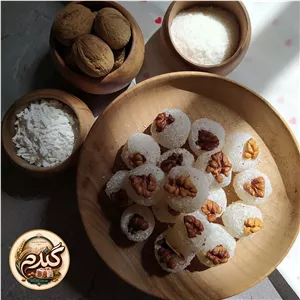 باسلوق گلاب ( با مغز گردو ) 1 کیلوگرمی 