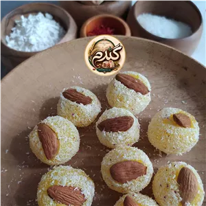 باسلوق زعفرانی ( بامغز بادام ) 250 گرمی 