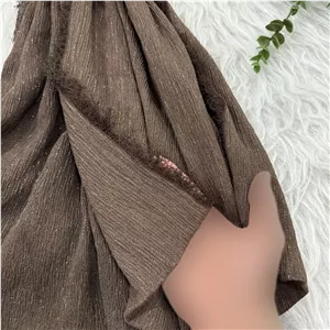 شال لمه دور ریش نخی ابعاد 75 در 195 سانتیمتر