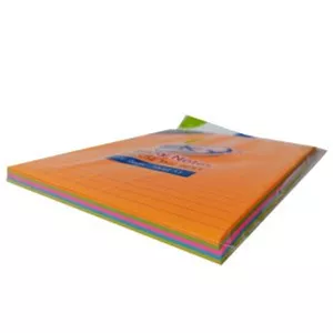 کاغذ یادداشت چسب دار A5 رنگی خط دار بسته 100 برگی مدل SKY