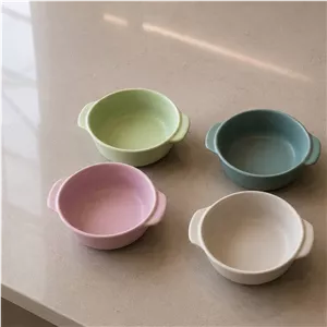مزه خوری سرامیکی رنگی دسته دار