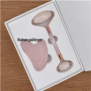 پک رولر و گواشا رز کوارتز(کوارتز صورتی)